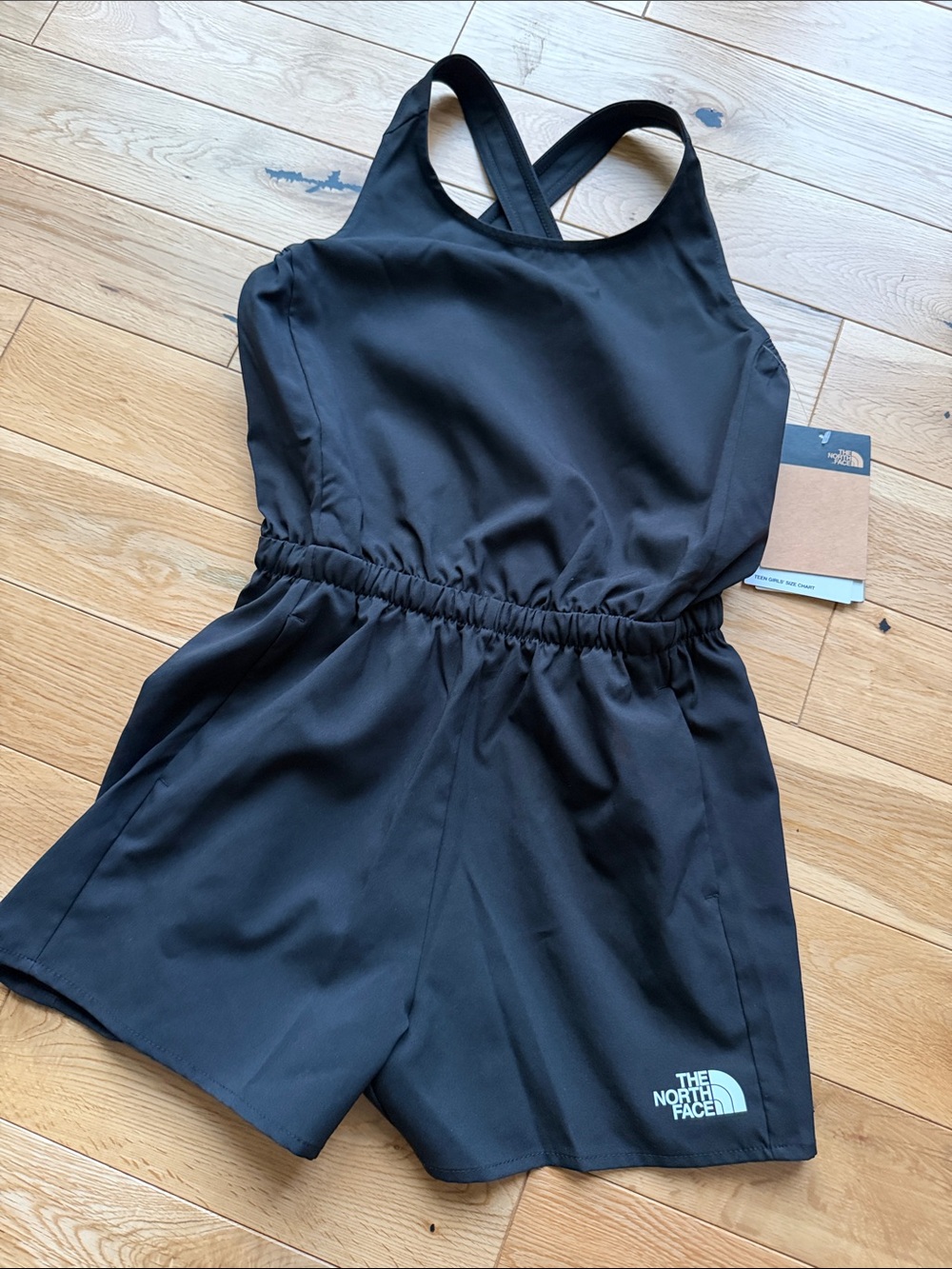NWT The North Face Girls' Black Athletic Romper